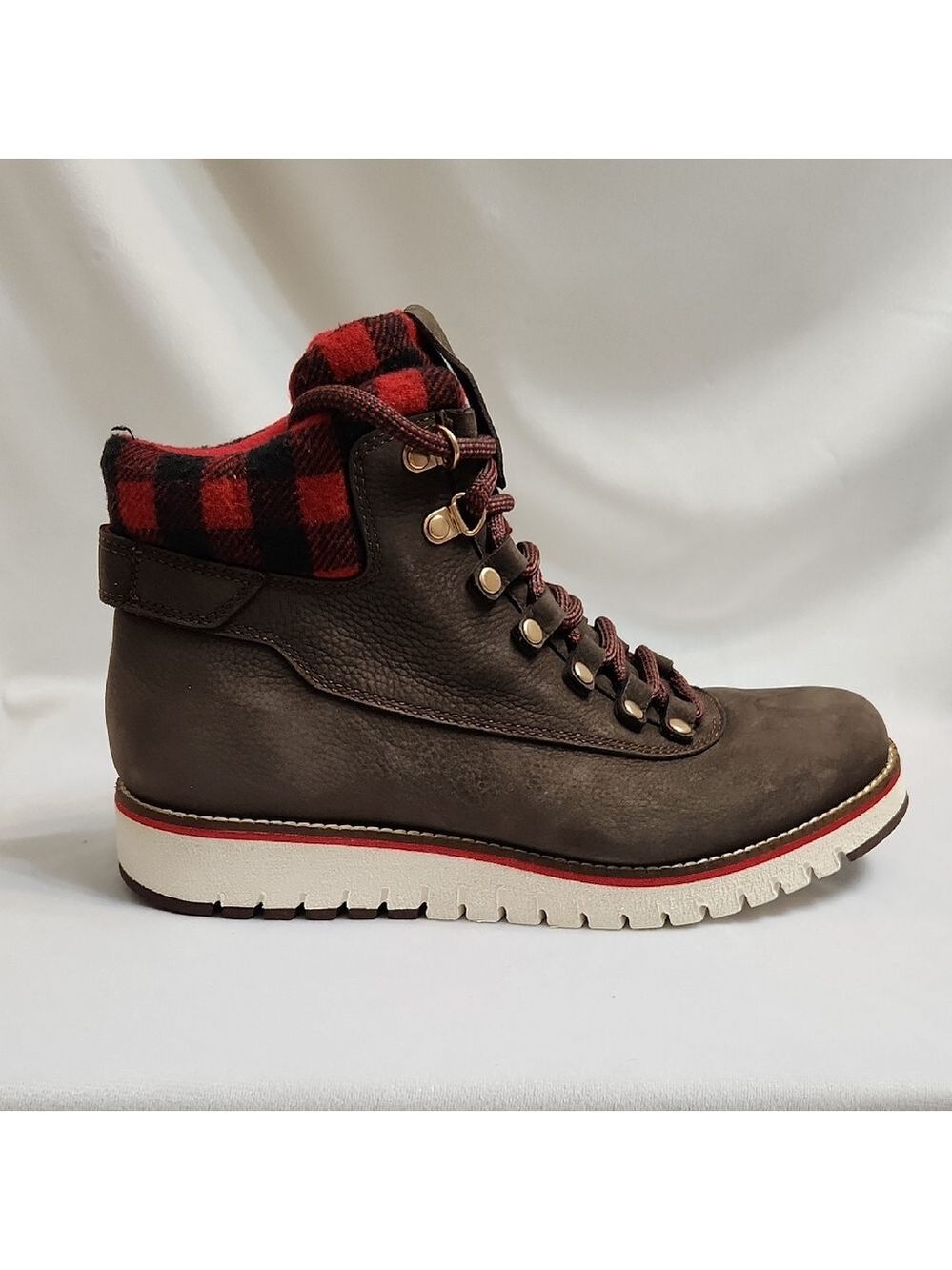 Cole Haan Grand Explore Brown and Red Suede Boots (W Size 7.5) - Picture 2 of 14